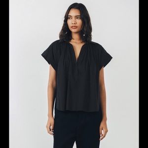 SECULAR Black Margaret Sleeveless Henley